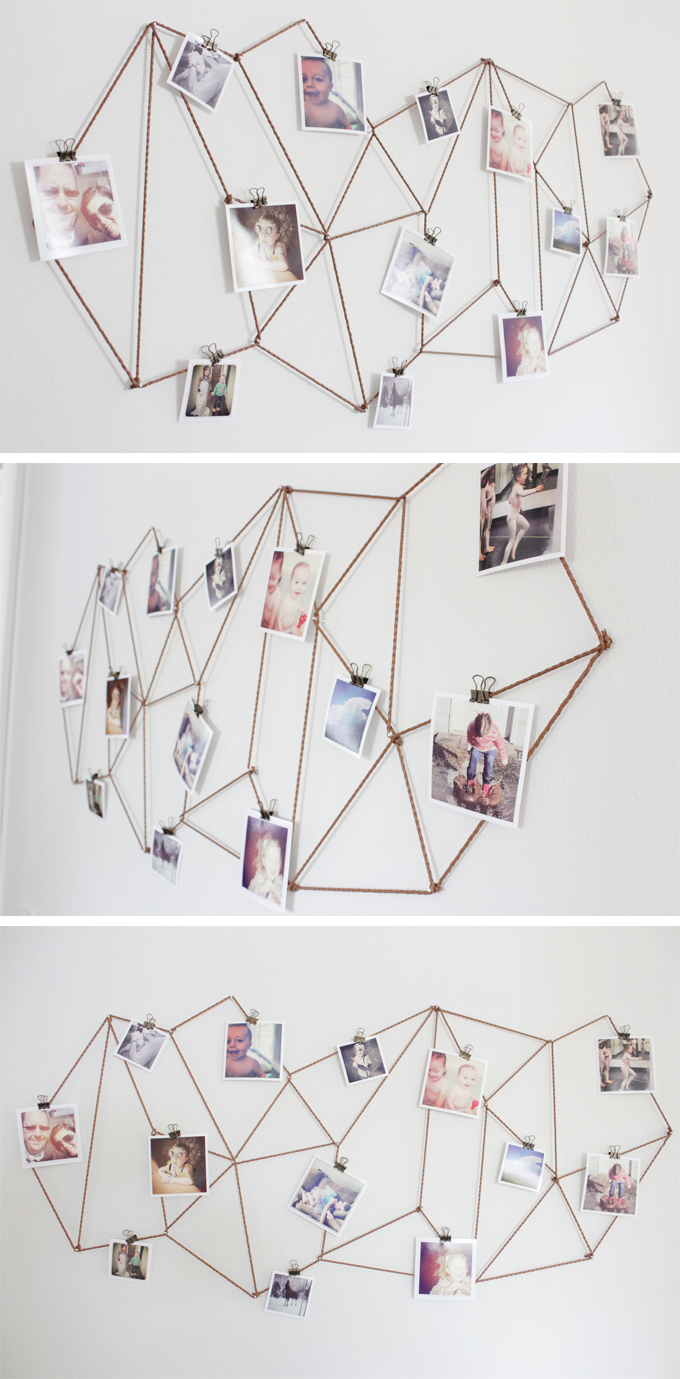 DIY Geometric Photo Display The Caldwell Project